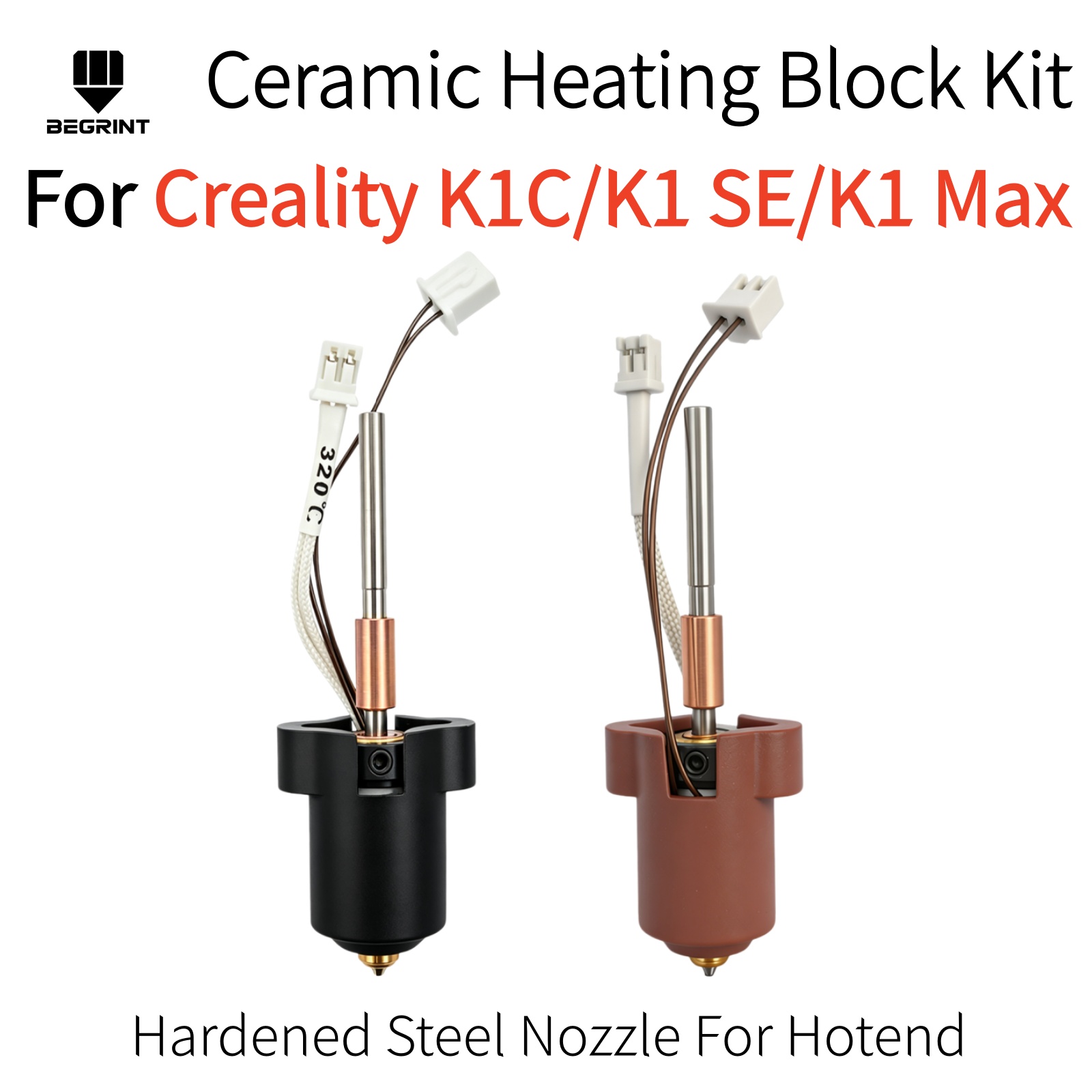 High Flow Ceramic Hotend - ชุดฮอตเอนด์ Creality K1C K1 MAX K1