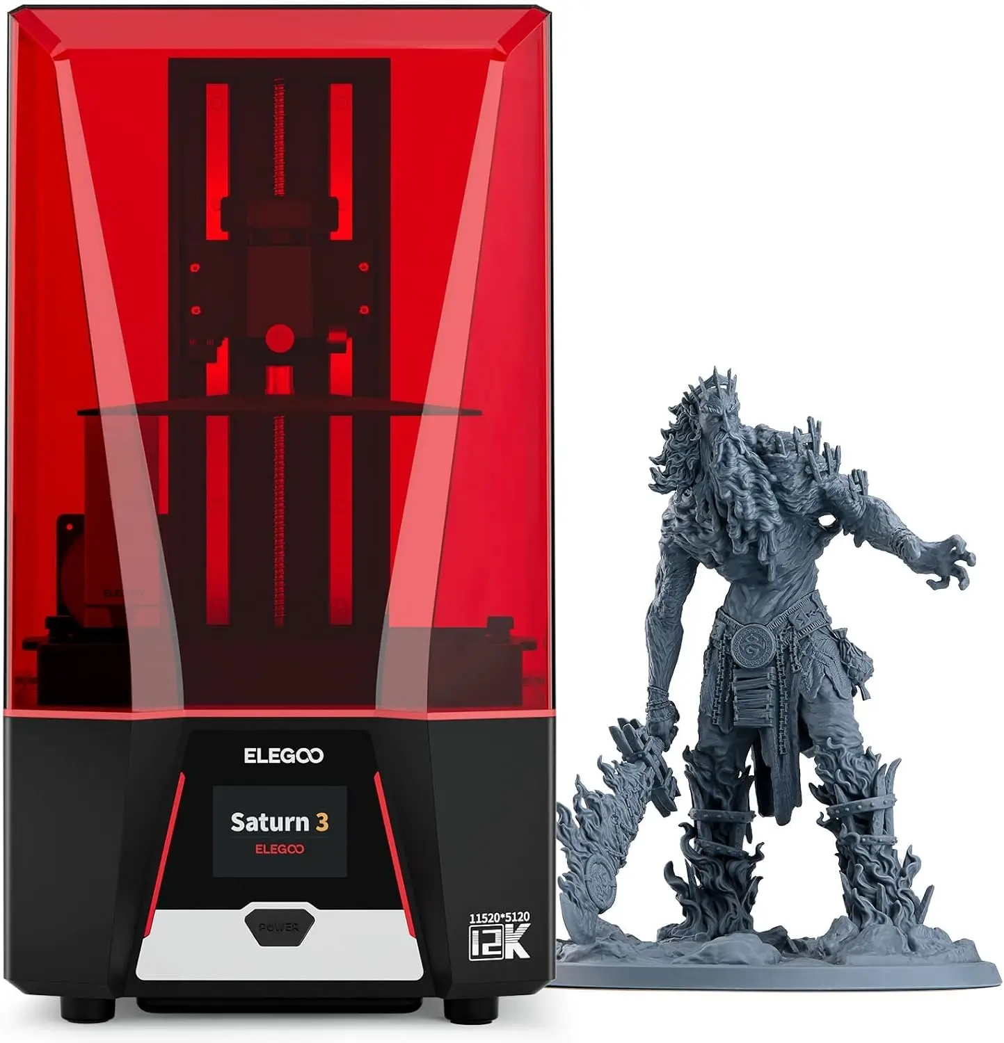 12K Monochrome Lcd Resin 3D Printer - เครื่องพิมพ์ 3 มิติ Saturn 3 MSLA
