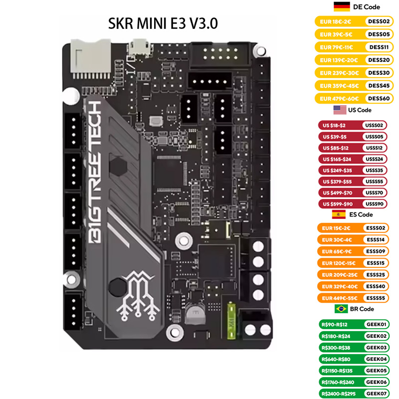 Bigtreetech skr V3.0 E3ขนาดเล็ - Corexy 3D Printer Kit บทวิจารณ์และราคา