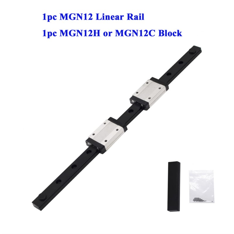 12 มม.MGN12 คู่มือเลื่อนเชิงเส - Linear Rail Mgn12H Set บทวิจารณ์และราคา