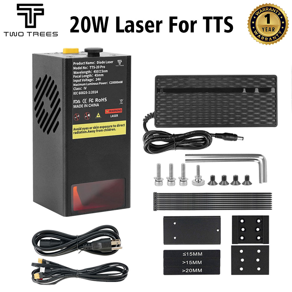 TWOTREES 20W โมดูลเลเซอร์สําหร - 20W Laser Engraver Module Upgrade บทวิจารณ์และราคา
